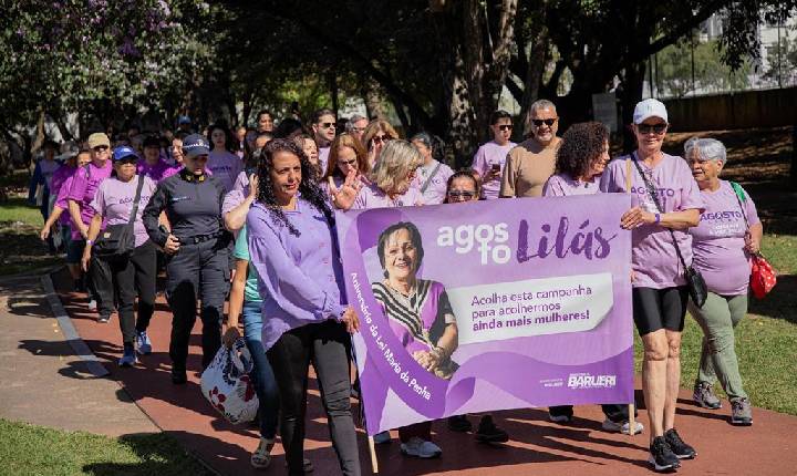 Barueri fortalece o Agosto Lilás com a realização da 1ª Caminhada