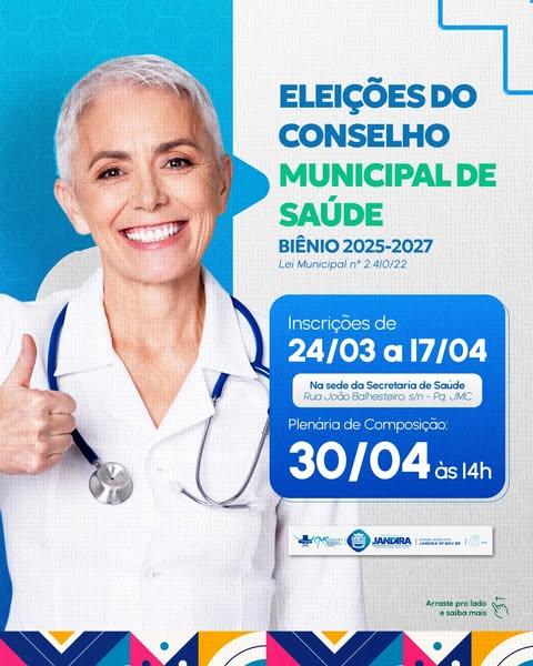 Eleições para o Conselho Municipal de Saúde - Biênio 2025/2027