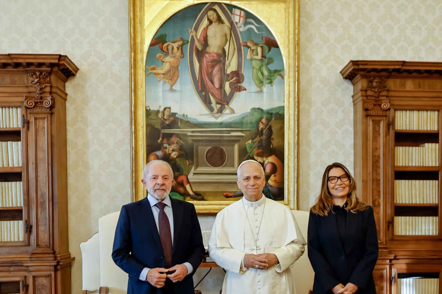 ‘Excelente encontro’: veja fotos da reunião de Lula com o Papa Leão XIV no Vaticano