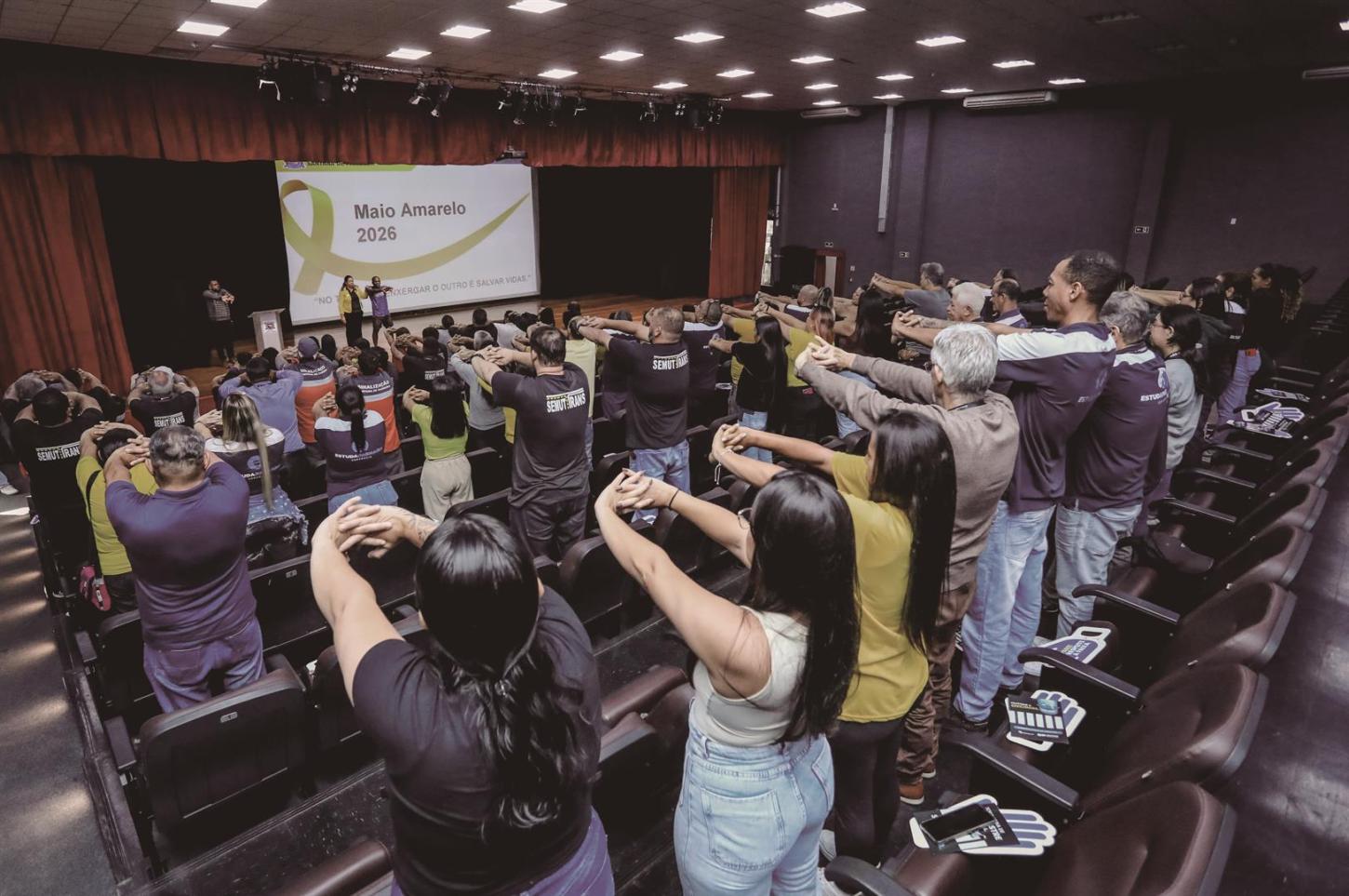 Abertura do Maio Amarelo promove conscientização e debate sobre trânsito