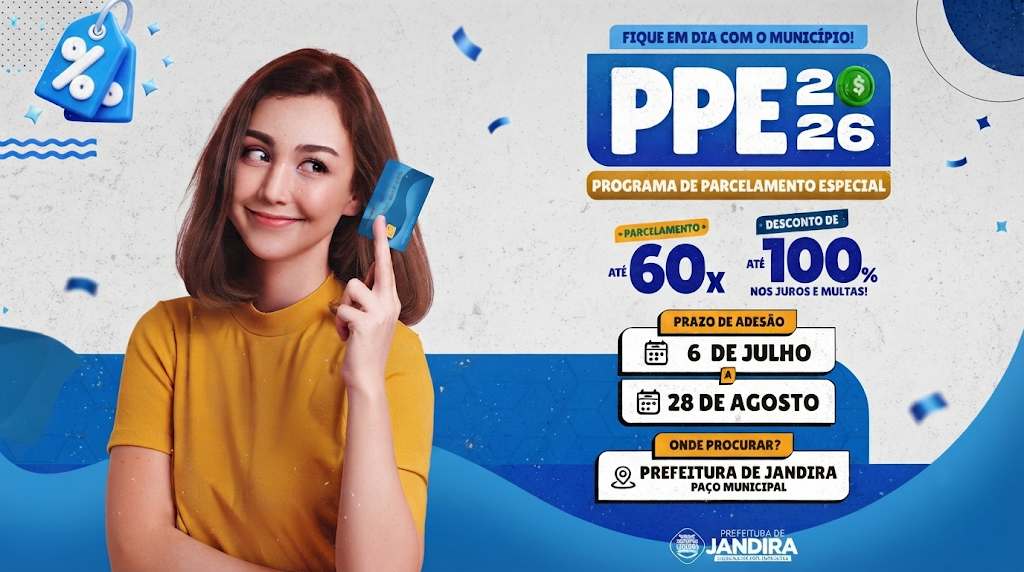 Prefeitura de Jandira lança PPE 2026 para regularização de débitos municipais